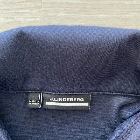 J. Lindeberg Navy Solange Cotton Blend Polo - Picture 5 of 10